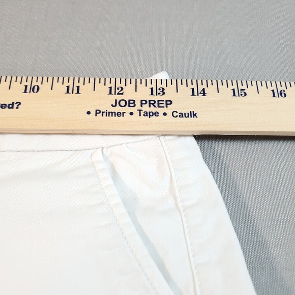 American Eagle Shorts High Rise Shortie White Stretch Cuffed Size 0 Outfitters - Picture 6 of 11